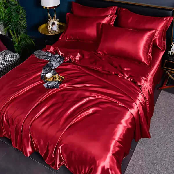 Satin Bettbezug Set - Luxuriös & Weich