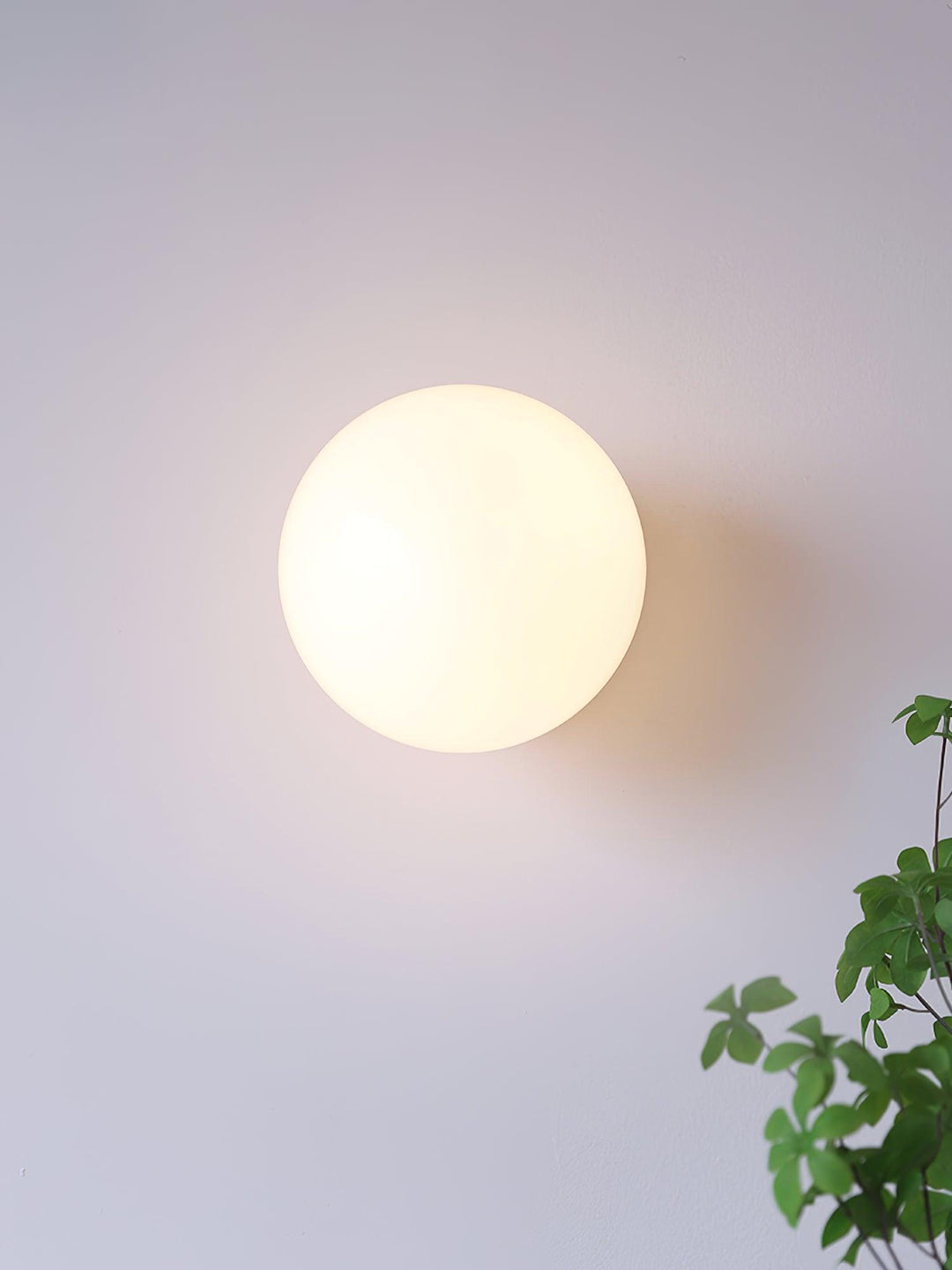 Moderne Rosa Glas Wandleuchte