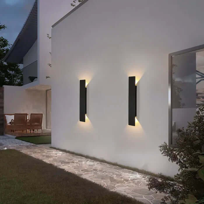 Wetterfeste LED Außenwandleuchte Aluminium