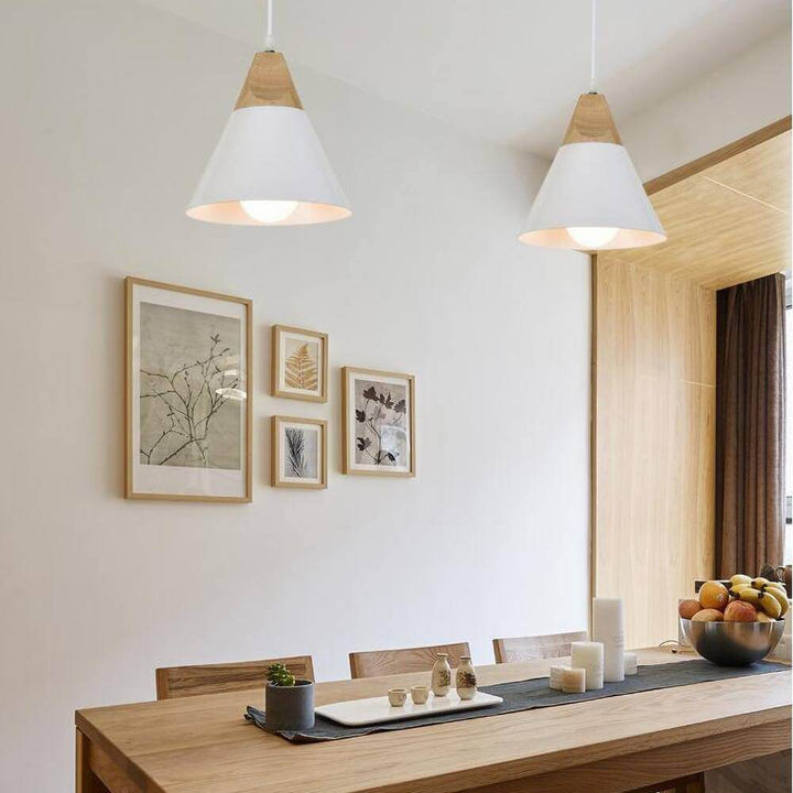 Hängeleuchte Holz & Metall Kinderzimmerlampe