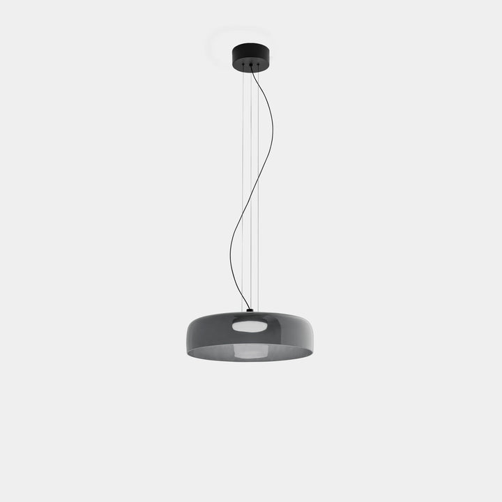 Elegante Glas-Pendelleuchte mit LED