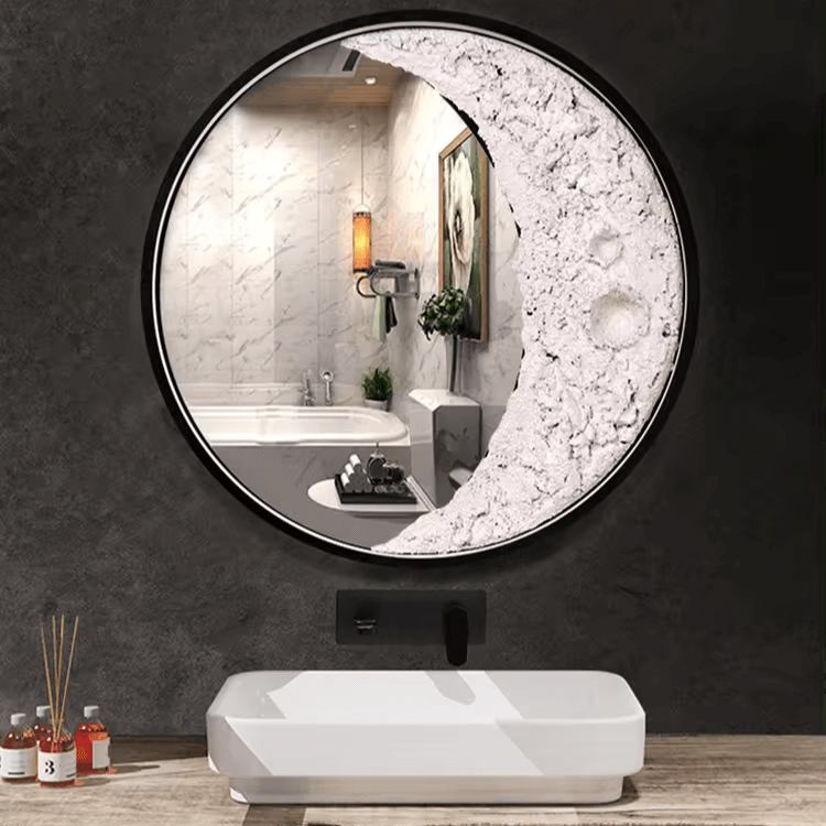 3D Mond Wandlampe Halbmond LED Leuchte