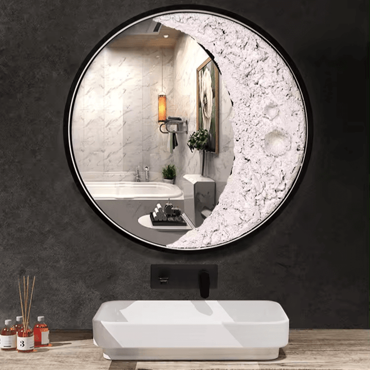 3D Mond Wandlampe Halbmond LED Leuchte