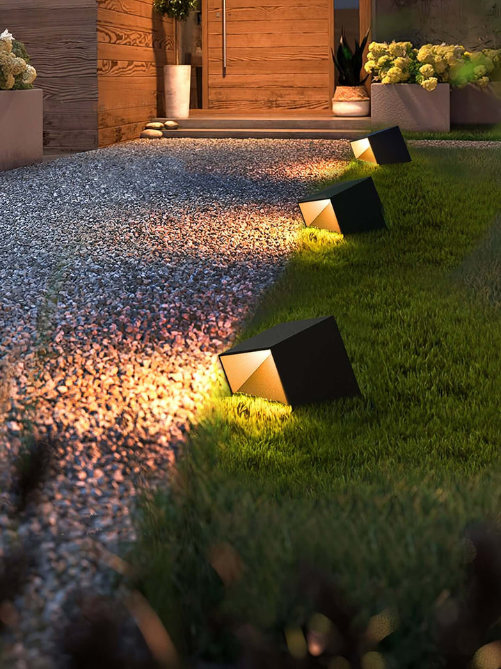 Solar Aussenleuchte Garten LED Würfel IP65