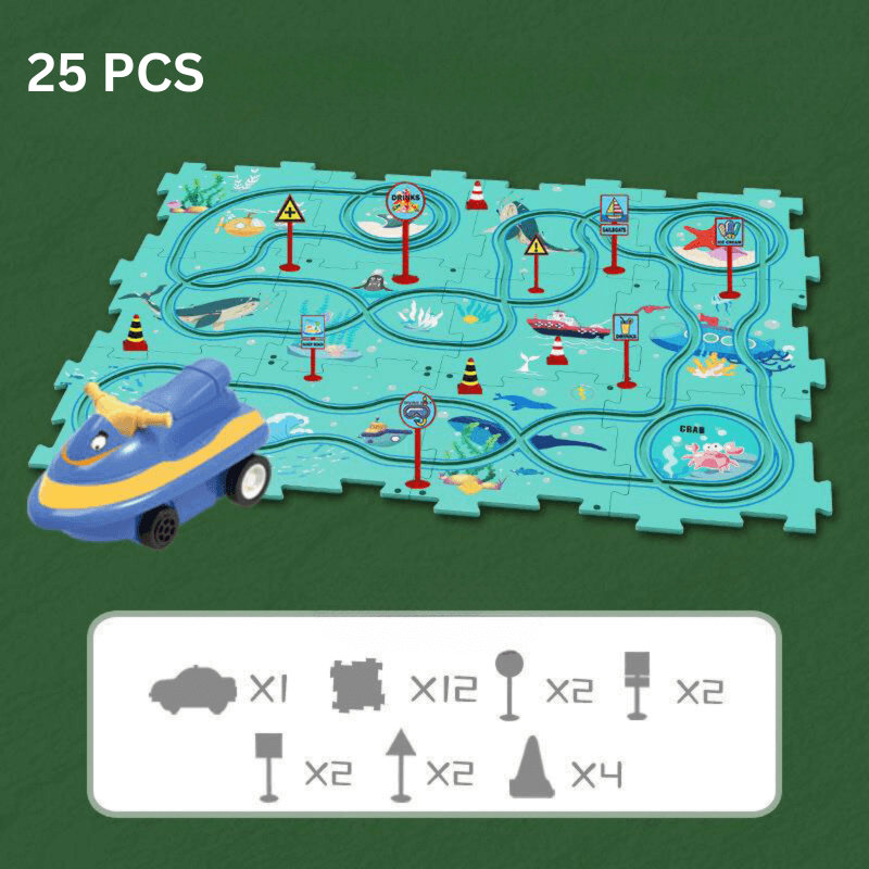 Kinder-Rennspielzeug: Kreativ-Puzzle
