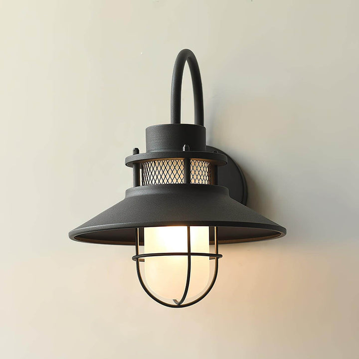 Außenwandleuchte Industrial Design Metall & Glas IP65
