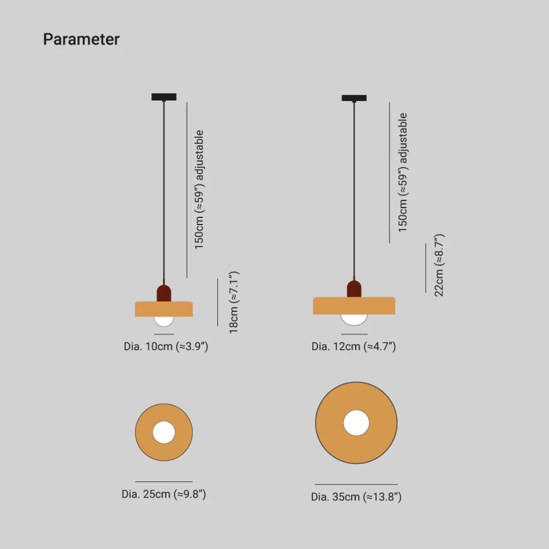 Lampe suspendue en verre à LED au design moderne