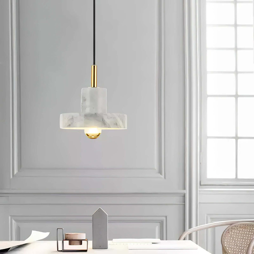 Marmor Hängeleuchte mit integrierter LED