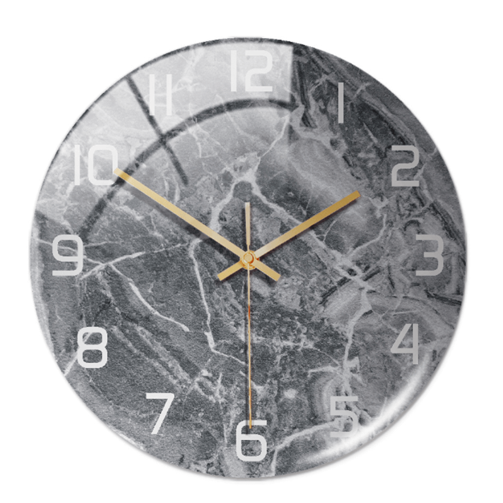 Horloge murale élégante aspect marbre 30 cm