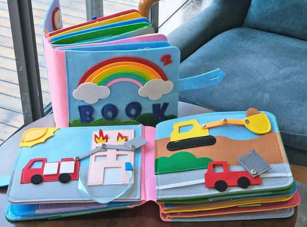 Montessori Filz-Bilderbuch - Abenteuer & Kreativität