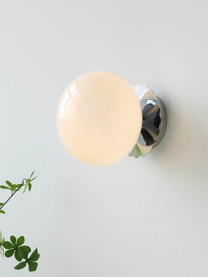 Moderne Rosa Glas Wandleuchte