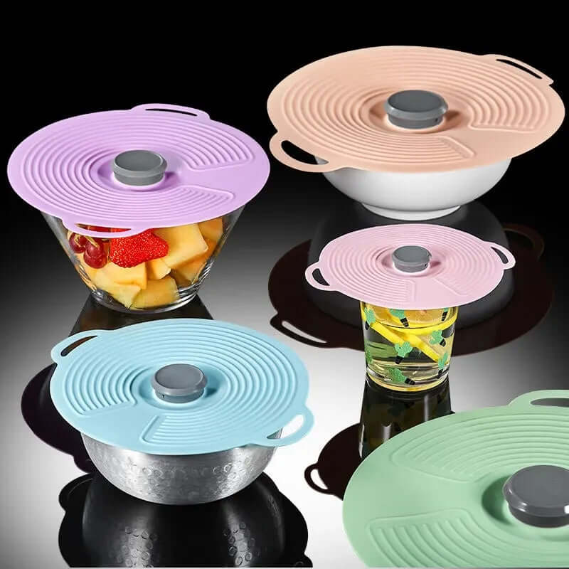 Couvercle à ventouse en silicone - hermétique et réutilisable