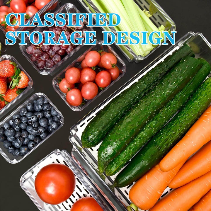 Stapelfähige Kühlschrank Organizer