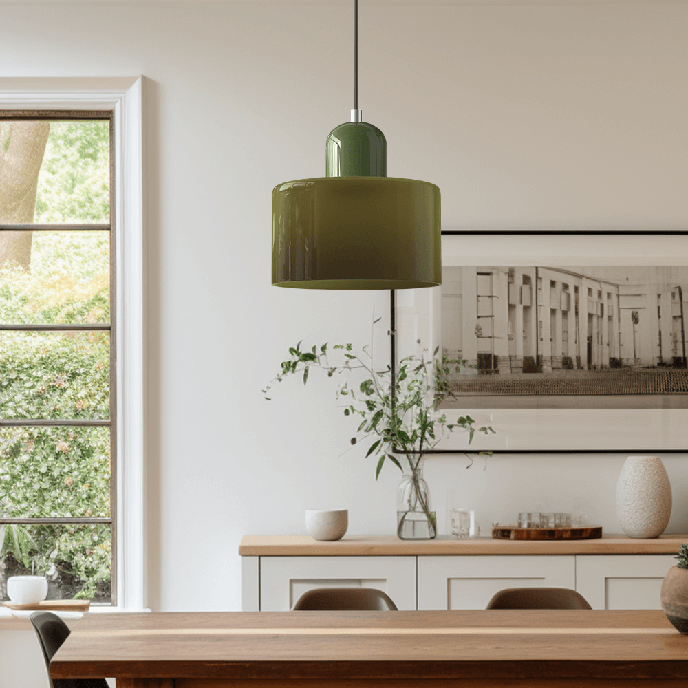 Bauhaus Glaspendelleuchte Modern