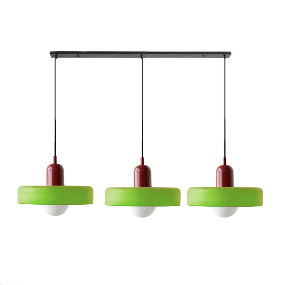 Lampe suspendue Bauhaus à 3 têtes