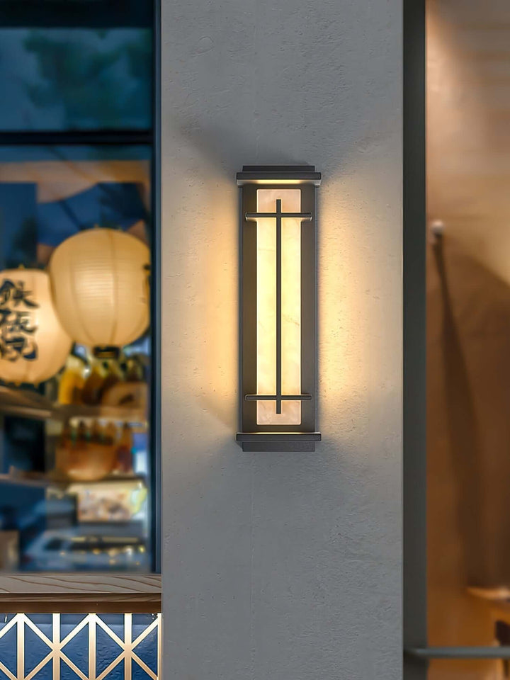 Quadratische LED-Außenwandleuchte