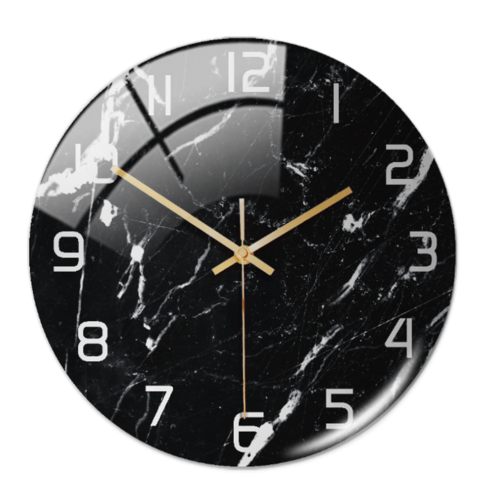 Horloge murale élégante aspect marbre 30 cm