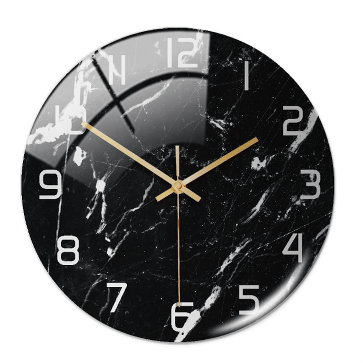 Horloge murale élégante aspect marbre 30 cm