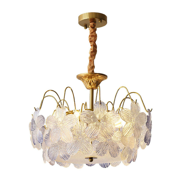 Vintage Buntglas Kronleuchter
