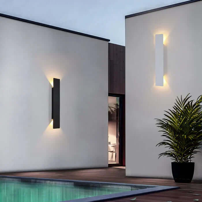 Wetterfeste LED Außenwandleuchte Aluminium