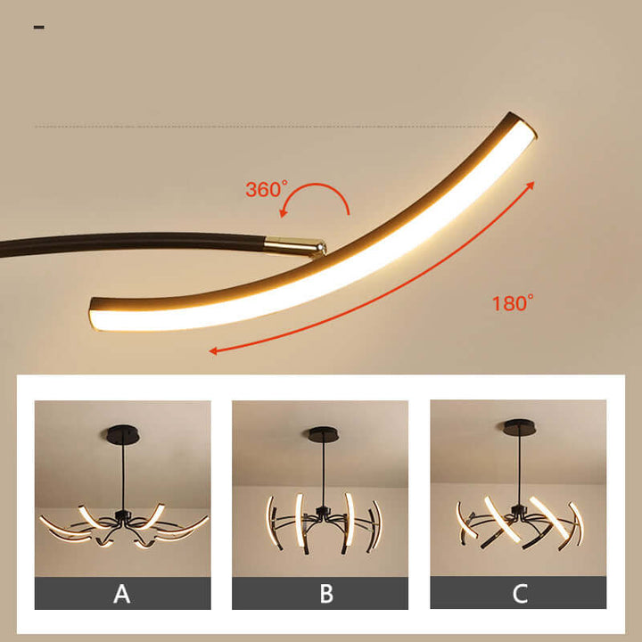 Moderne LED-Deckenleuchte