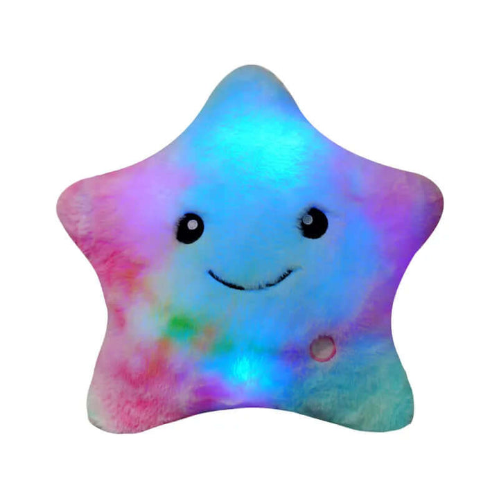 Oreiller étoile LED pour enfants - veilleuse et ami câlin