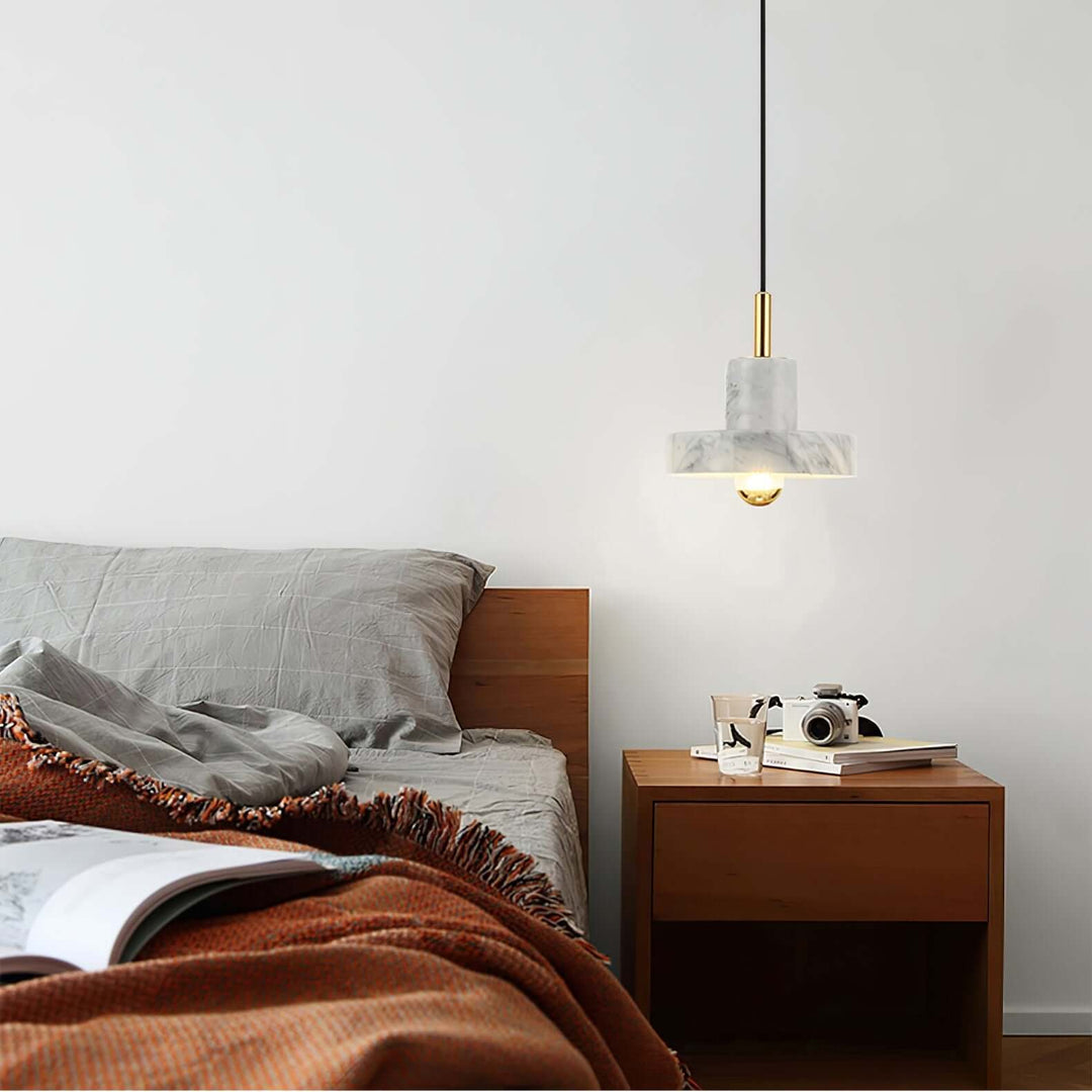 Marmor Hängeleuchte mit integrierter LED
