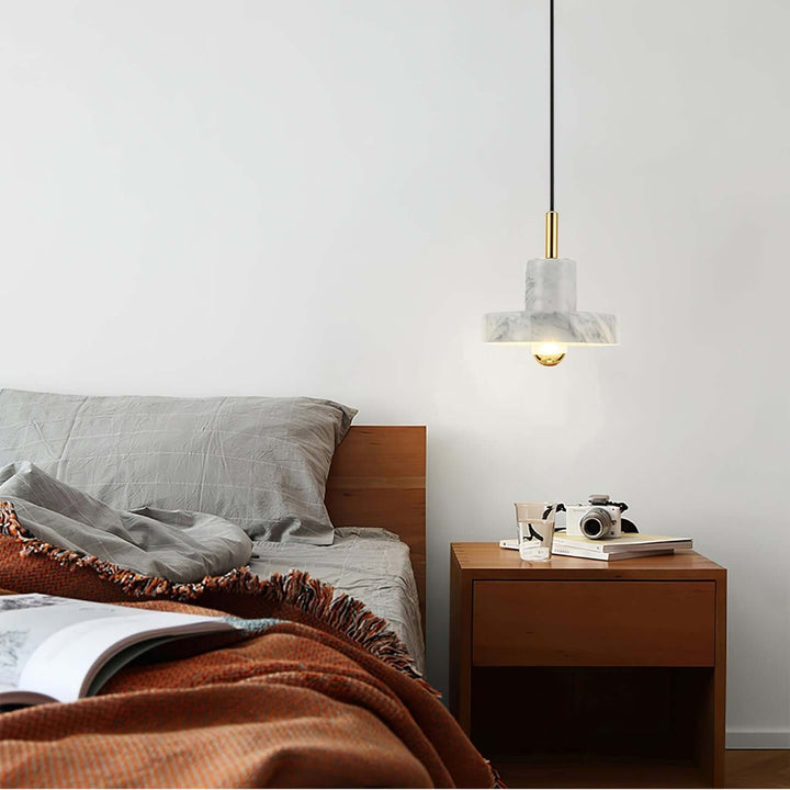 Marmor Hängeleuchte mit integrierter LED