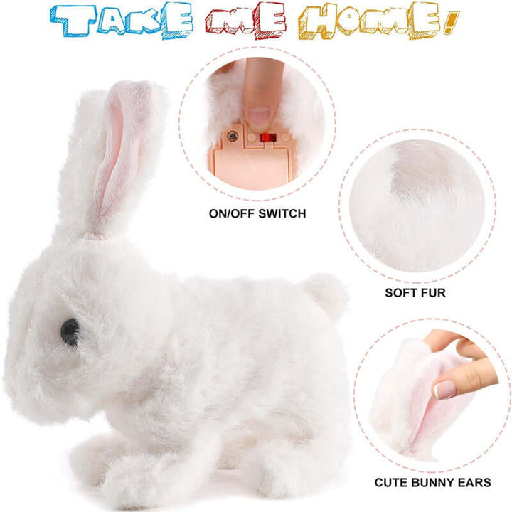 Lapin en peluche interactif - un ami câlin avec des fonctions