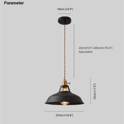 Lampe suspendue LED colorée au design moderne en métal