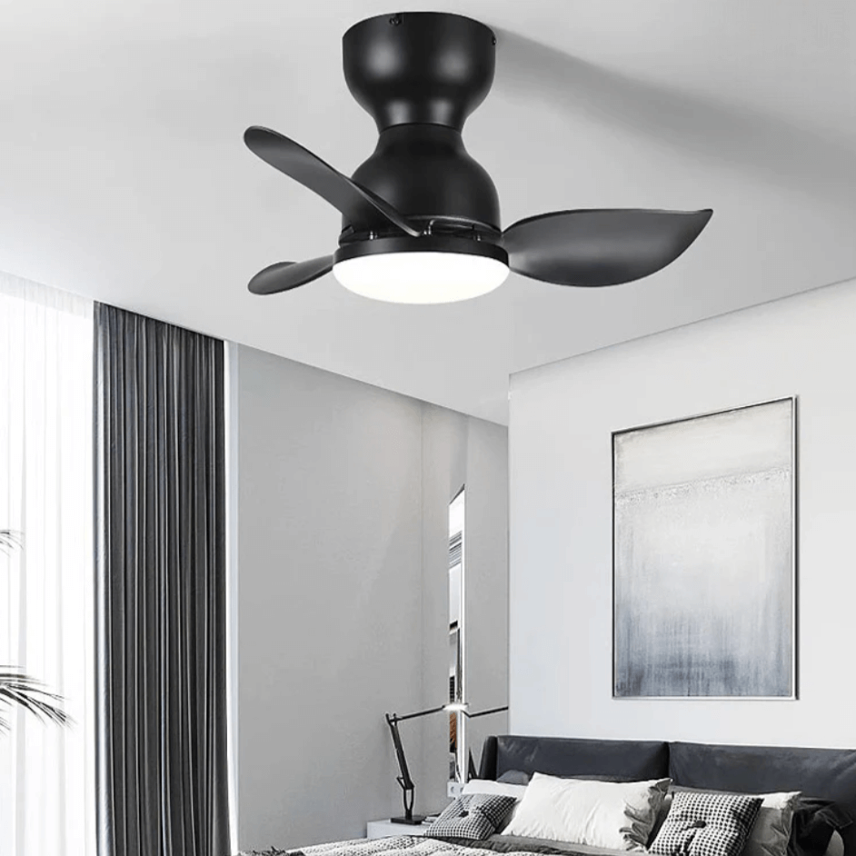 Moderner 46cm Deckenventilator mit LED-Licht