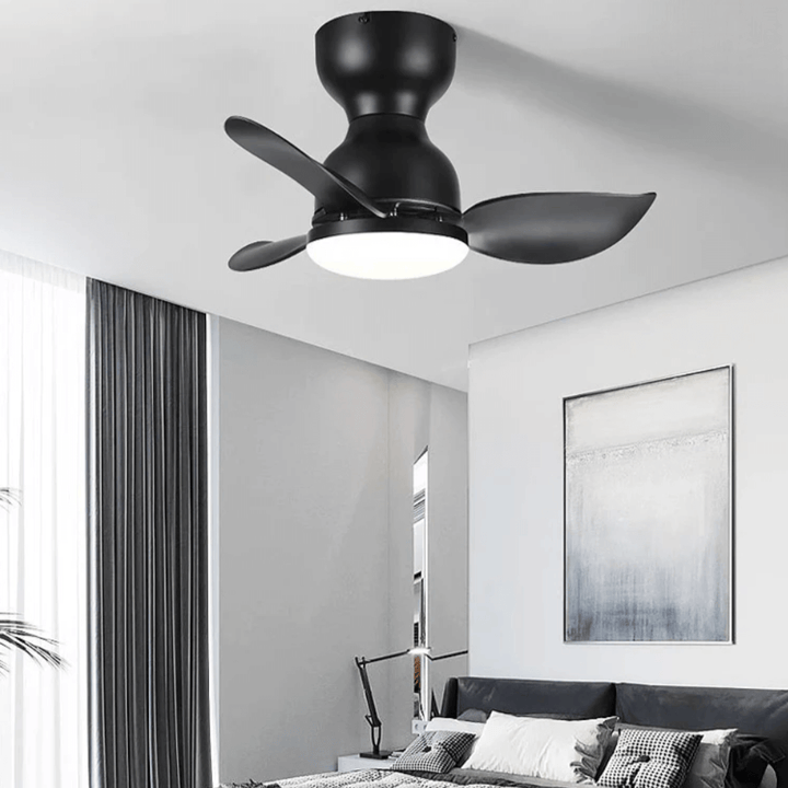 Moderner 46cm Deckenventilator mit LED-Licht