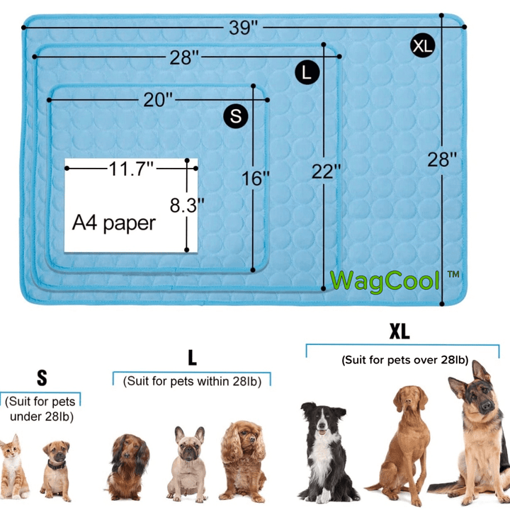 Tapis rafraîchissant pour chiens et chats - auto-rafraîchissant