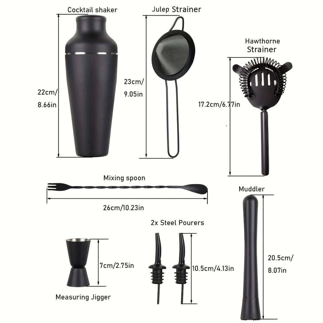 Professionelles Cocktail-Set aus Edelstahl