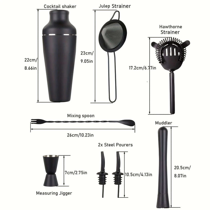 Professionelles Cocktail-Set aus Edelstahl