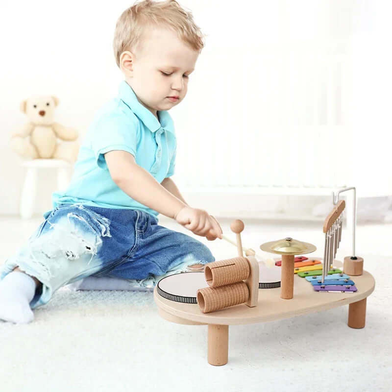 Holzbrettspielzeug Musikstation - Kreativspielzeug für Kinder