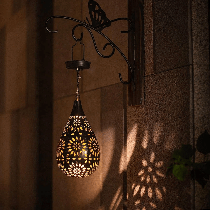 Solar Hängeleuchte Außen - Gartenlampe Solarbetrieben