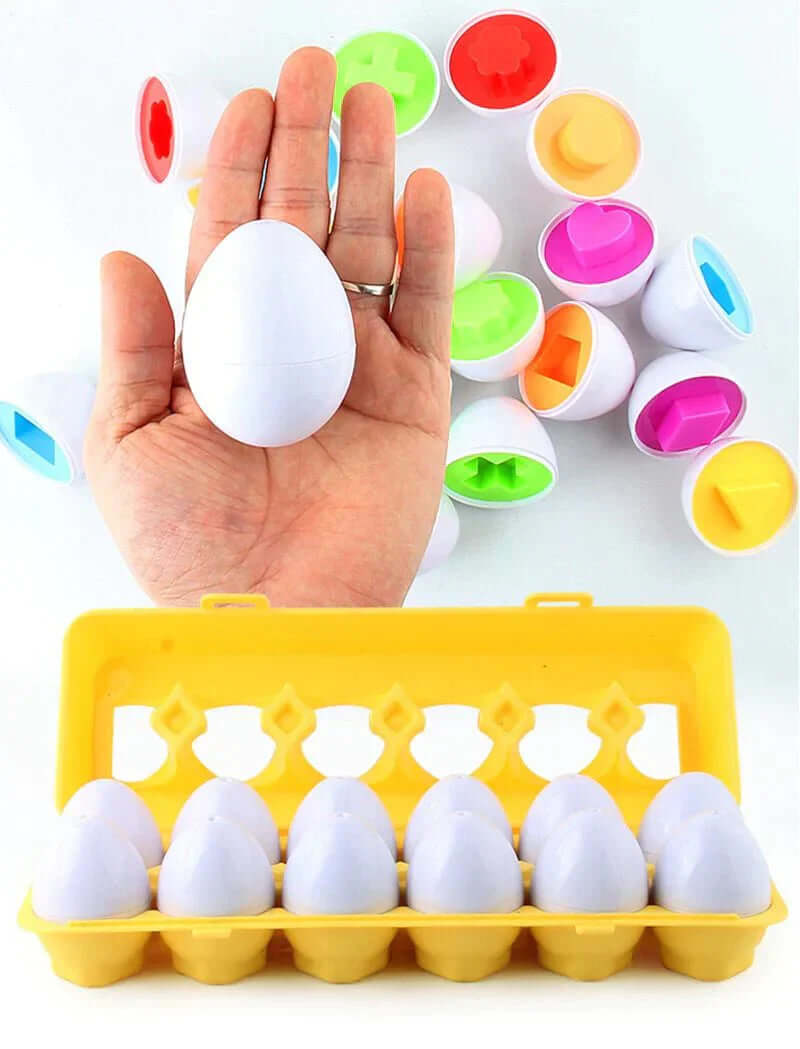 Lernspiel-Eier Set - Farben & Formen für Kleinkinder