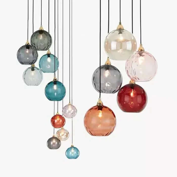 Elegante Glas-Kugel-Hängeleuchte