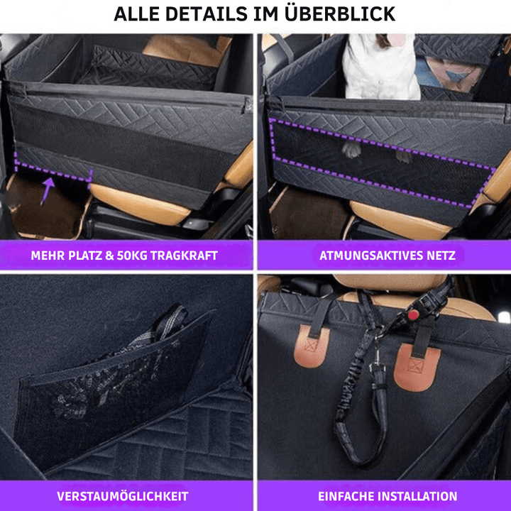 Tapis de sécurité pour chien, protection de siège arrière de voiture PupProtector