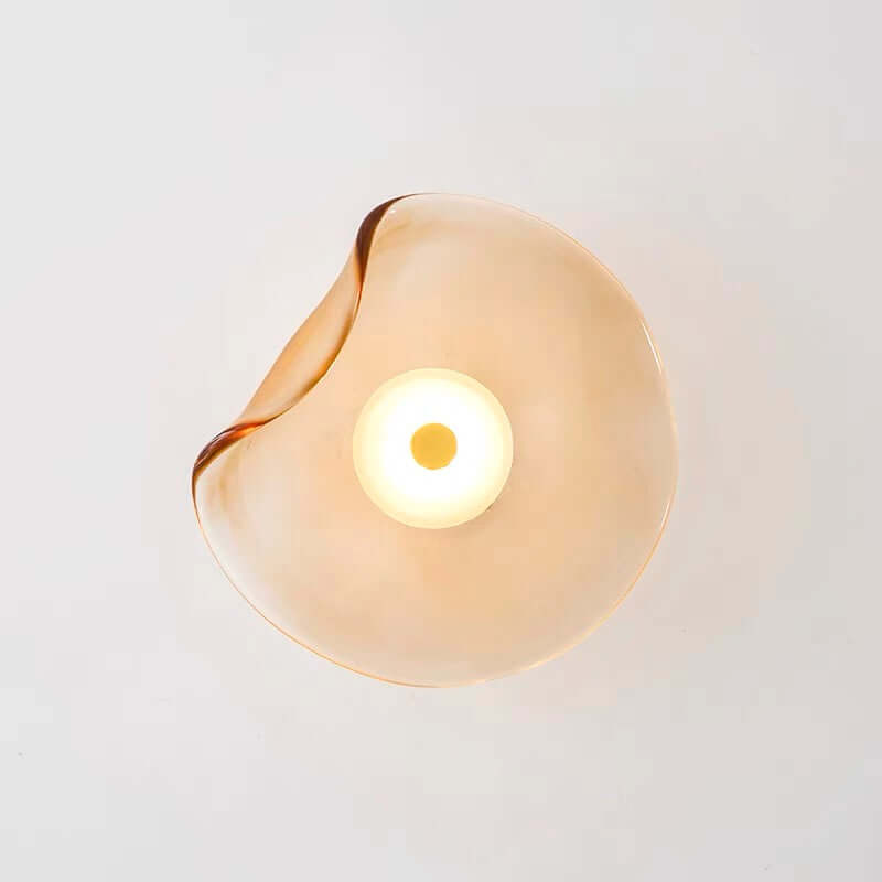 Moderne LED Wandleuchte mit Rauchglas