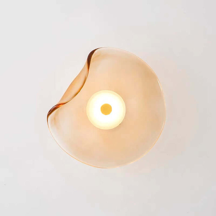 Moderne LED Wandleuchte mit Rauchglas