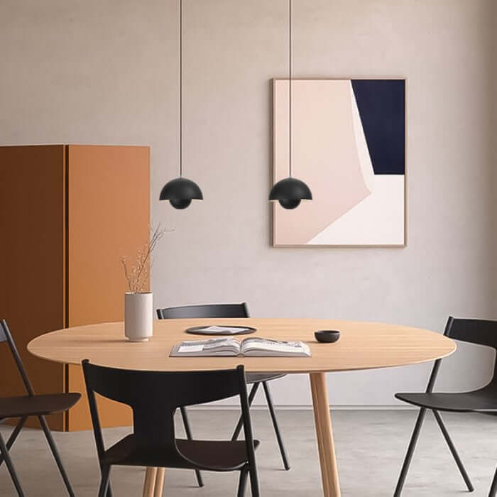 Suspension design macaron bourgeon de fleur
