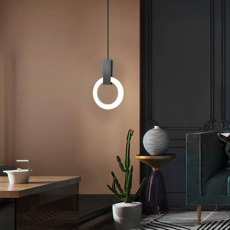 Moderne LED Ring Pendelleuchte