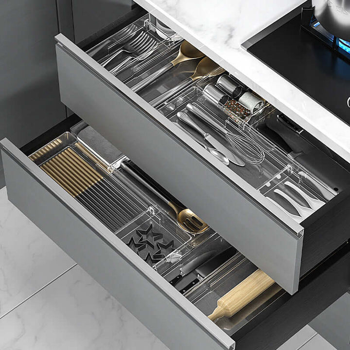 Küchen-Schubladenorganizer - Ordnungssystem für Besteck & Utensilien