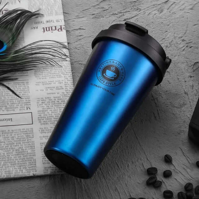 Isolierter Edelstahl-Reisebecher 500ml - Thermobecher