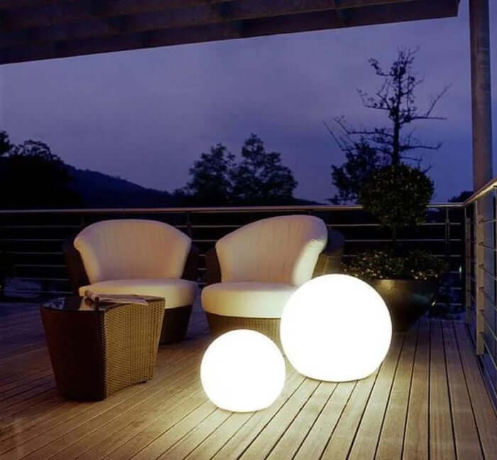 LED Kugellampe Gartenlampe Außen