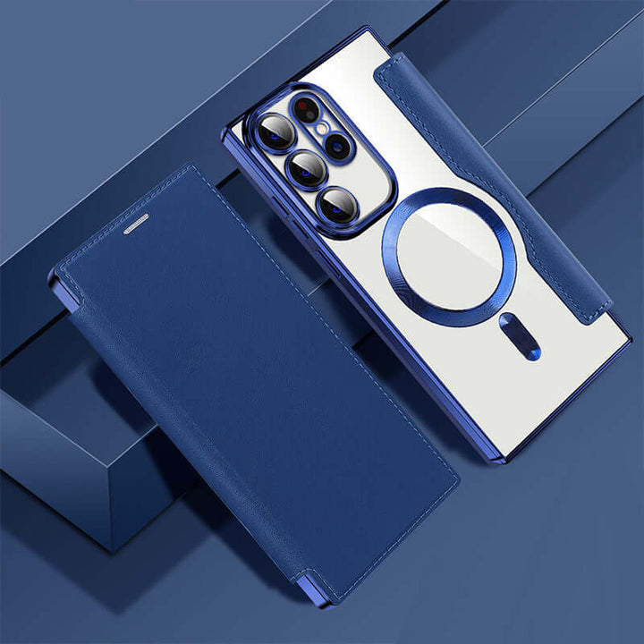 Étui de téléphone en cuir avec fente pour carte