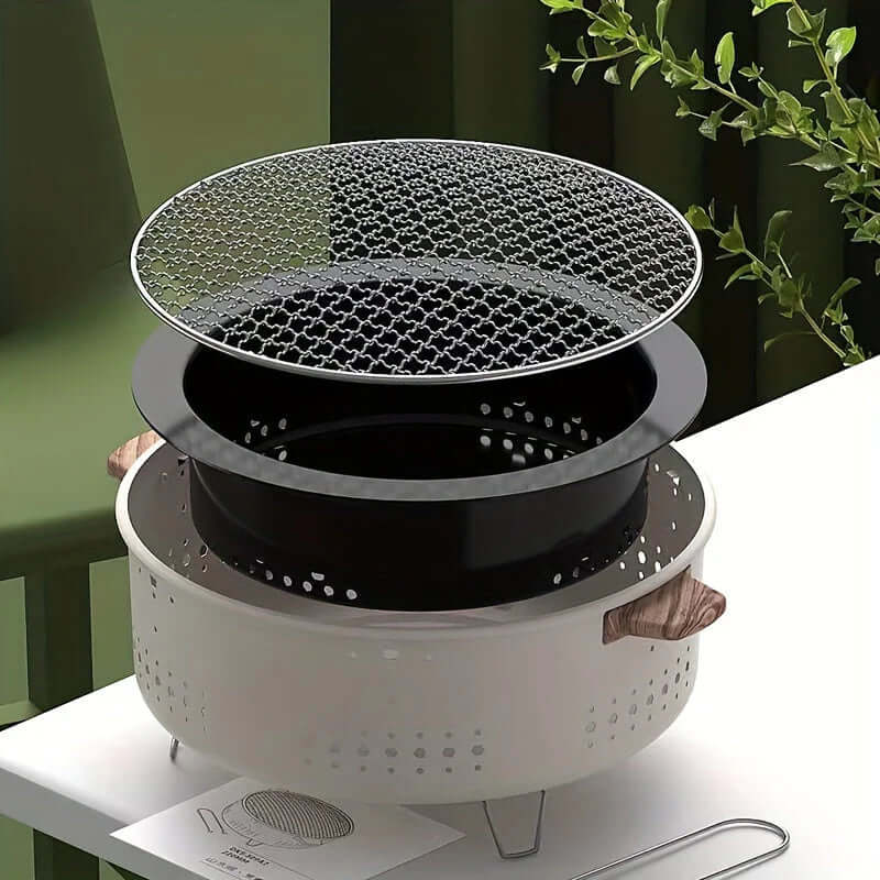 Kompakter Rauchfreier Elektrogrill