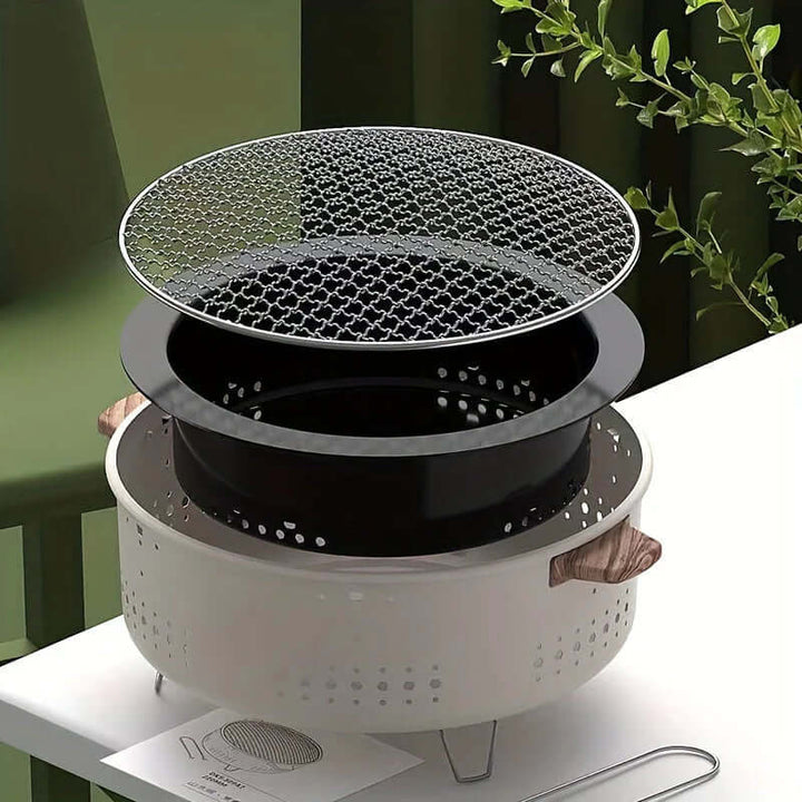 Kompakter Rauchfreier Elektrogrill